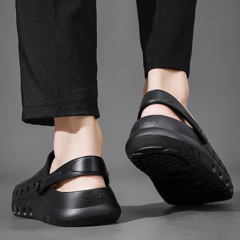 Wholesale Chef Shoes, Non-Slip Kitchen Shoes, Work Shoes, Oil-Proof, Waterproof, Wear-Resistant Safety Shoes, Protective Shoes, Toe-Toe Labor Protection Shoes
