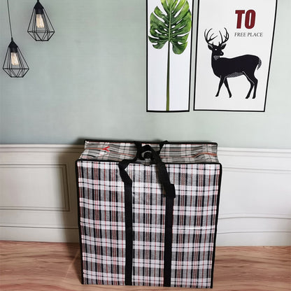 Woven Bag Quilt Storage Bag Clothing Organizer Bag Packing Bag Moving Bag Travel Storage Large Capacity Portable