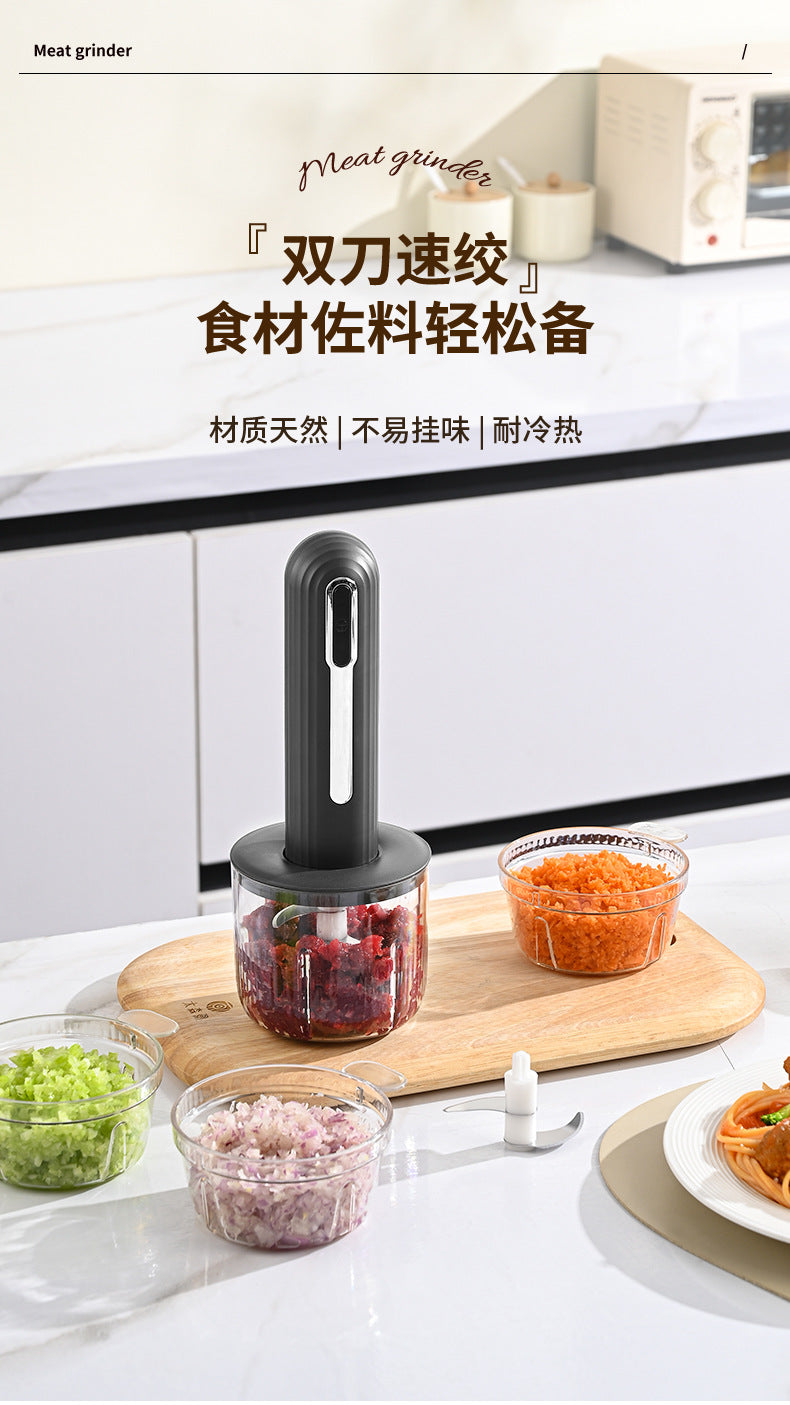 Wireless Electric Food Processor for Home Use, Small Garlic Masher, Vegetable Mincer, Garlic Paste Blender, Baby Food Processor, Garlic Paste Tool