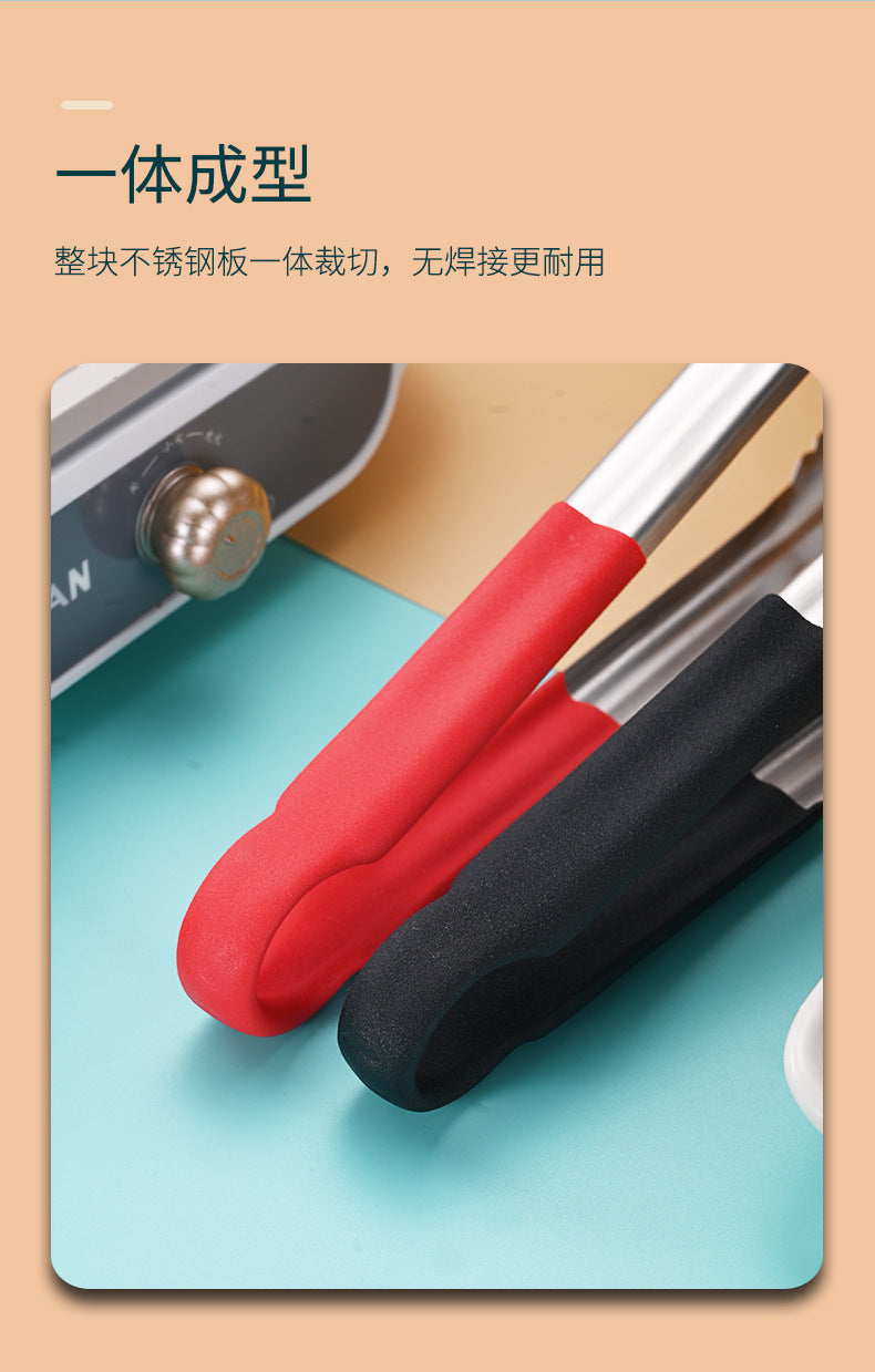Thickened 304 Stainless Steel Barbecue Clip Hemp Glue Clip Anti-scalding Food Clip Food Clip Multi-purpose Labor-saving Practical Clip