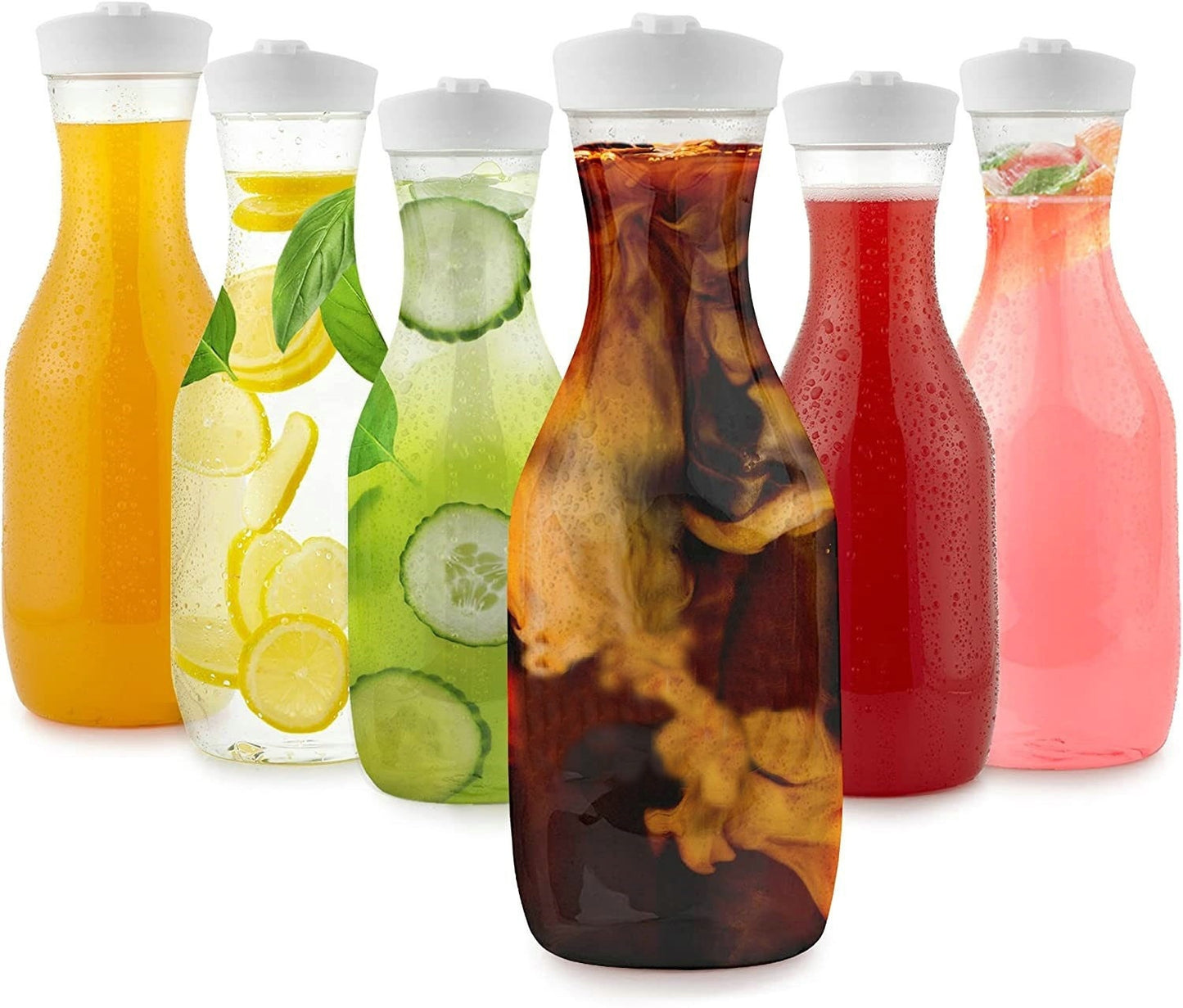 1500ml Juice Bottle, Milk Bottle, 50 oz Sealed Lid Cold Water Bottle, Plastic Jug, Beverage Bottle, Coffee Cold Brew Pot