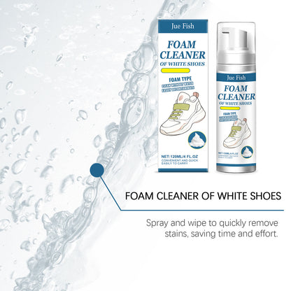 Jue Fish White Shoe Cleaner Cleans Stains and Prevents Oxidation, Daily Portable Cleaner for White Shoes