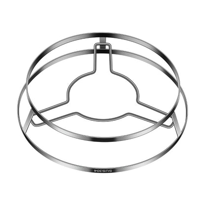 Steamer rack 304 stainless steel steamer with handle steamer plate household rice steamer artifact universal water-proof frying pan steamer drawer steaming rack