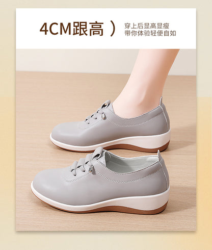 Casual Shoes, Walking Shoes, Mom Shoes, Shoes for Middle-Aged and Elderly People That Don'T Tire Your Feet, Spring and Autumn Women's Shoes, 2025 New Style Single Shoes