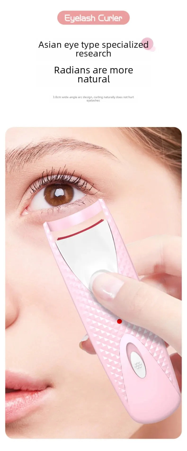 Cross-border new electric eyelash curling device electric eyelash curling device heating styling Beauty Makeup Eyelash curler beauty instrument by PDG ibma