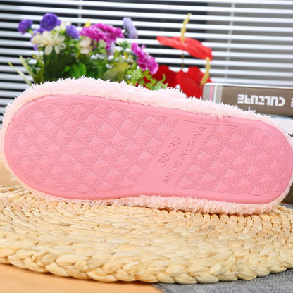 New autumn and winter moon shoes with thick warm spring and autumn pregnant women slippers non-slip home shoes a generation of hair