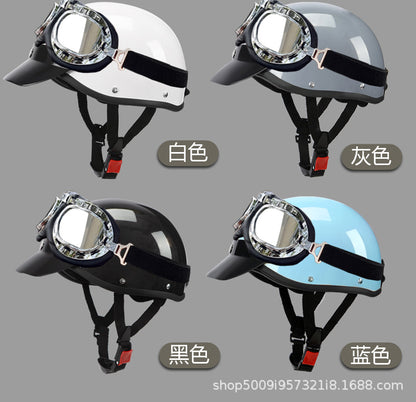 Factory Outlet GB 3C Harley Retro Half Helmet Lightweight Summer Electric Vehicle Helmet Safety Helmet Unisex