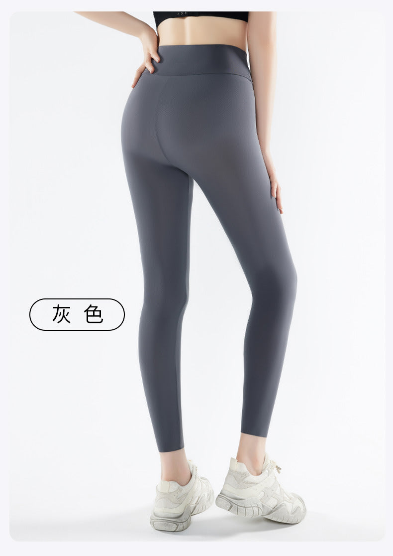 Shark pants women can wear spring and summer thin 2025 new anti-light leggings belly hip fitness yoga pants