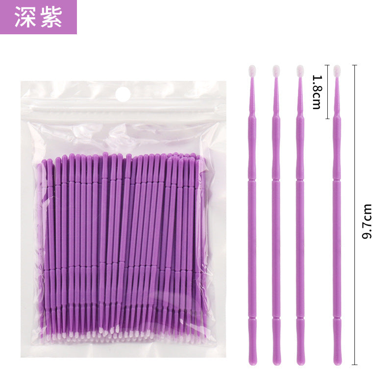 Wholesale Eyelash Extension Cotton Swabs, Disposable Small-Headed Eyelash Cleaning Cotton Sticks, Makeup Removal, Beauty Eyelash Micro Brushes