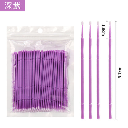 Wholesale Eyelash Extension Cotton Swabs, Disposable Small-Headed Eyelash Cleaning Cotton Sticks, Makeup Removal, Beauty Eyelash Micro Brushes