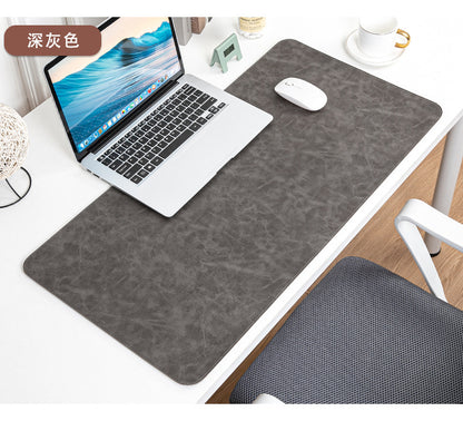 Skin-feeling Crazy Horse Leather Table Mat Leather Pattern Mouse Pad Custom Oversized Office Computer Mat Leather Learning Desk Mat