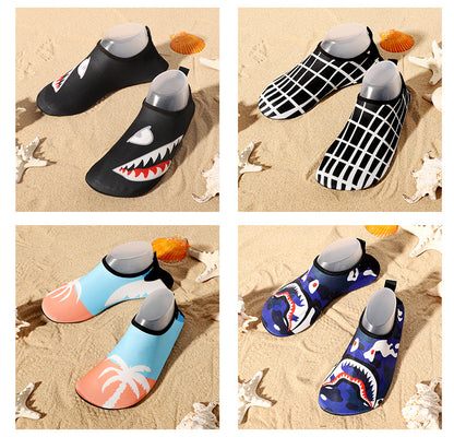 Cross-border new beach shoes quick-drying non-slip soft bottom outdoor wading shoes indoor fitness floor socks yoga shoes