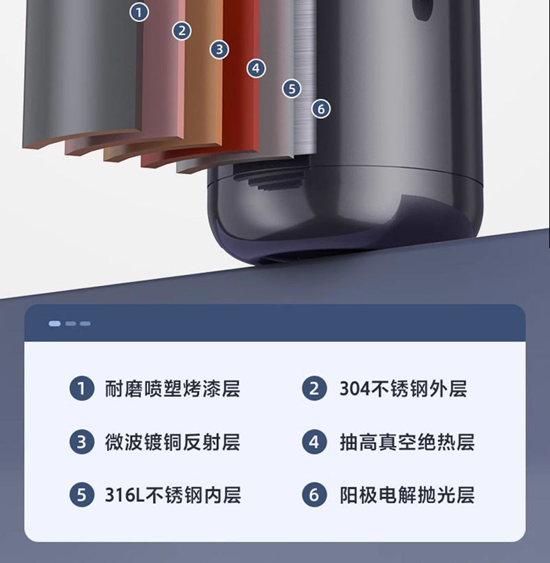 316L Stainless Steel Insulated Large Capacity Kettle for Home Use, Thermos for Tea, Dedicated for Warming Tea, Water Separation, and Stewing Tea Kettle
