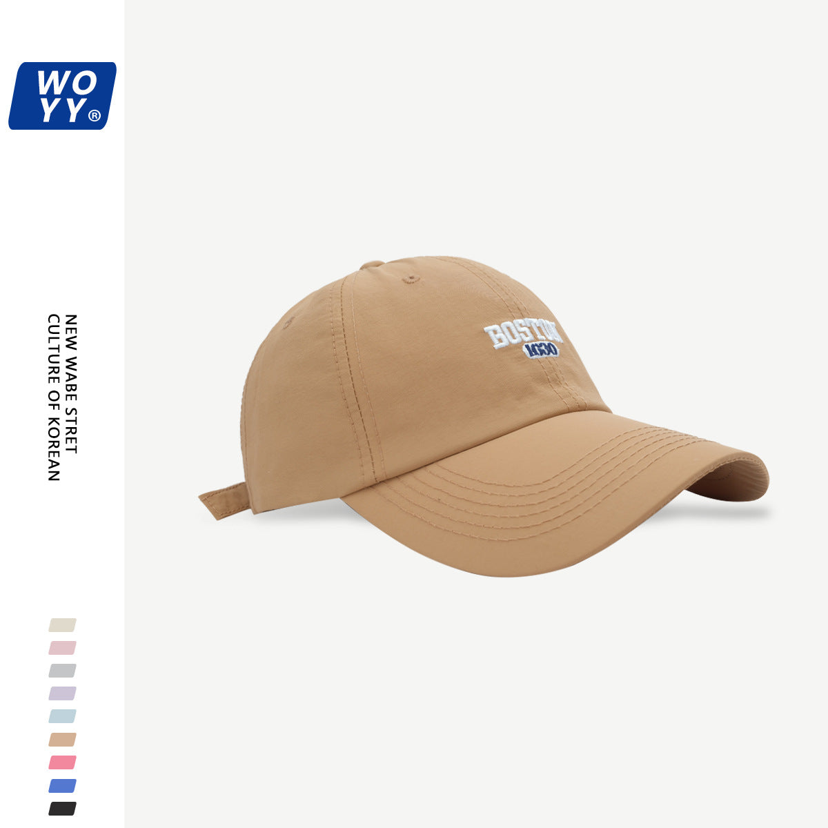 Boston Quick-Dry Baseball Hat Summer Super Fire Outdoor Sun Hat Korean Ins Soft Top Breathable Cap