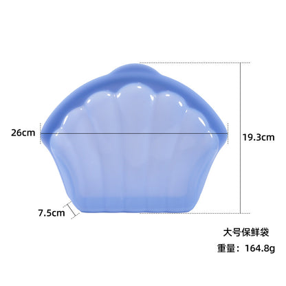 Silicone Fresh-Keeping Bag Food Repackaging Bag Silicone Bag Refrigerator Fresh-Keeping Bag Household Storage Edible Food-Grade Food Sealing Bag