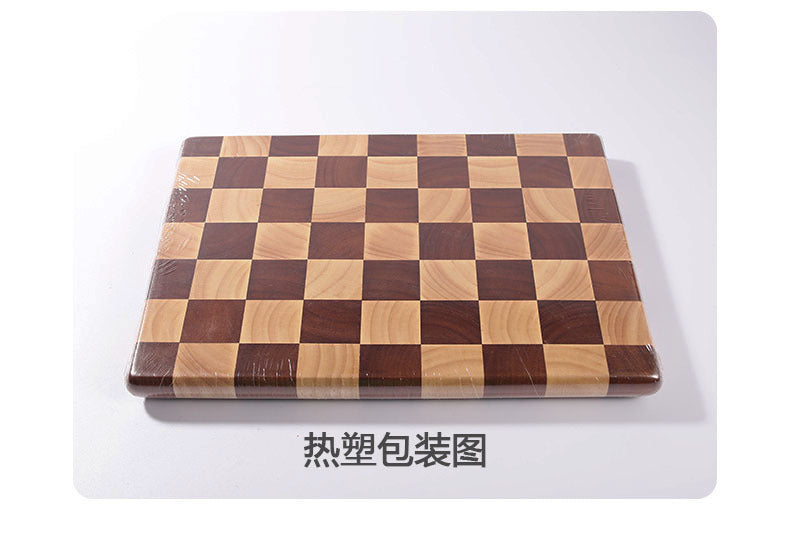 Wholesale antibacterial mildew-proof anti-skid rubber wood solid wood splicing checkerboard cutting board solid wood chopping board cutting board