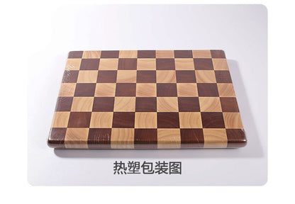 Wholesale antibacterial mildew-proof anti-skid rubber wood solid wood splicing checkerboard cutting board solid wood chopping board cutting board