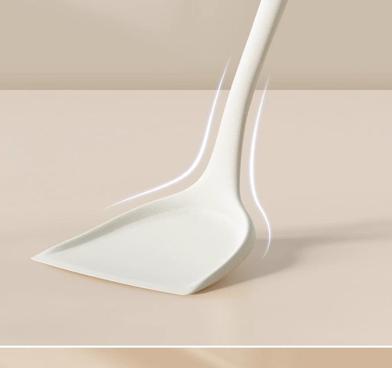 Wholesale gray two-color silicone spatula spoon household high temperature resistant non-stick pan cooking spatula soup spoon fishing fence kitchen suit
