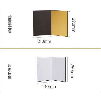 A4 Photography Cardboard Thickened Version Reflective Board Fill Light Board Background Product Photography Accessories Shooting Props Gradient