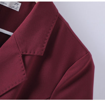 [Elegant Long Skirt] V-neck Short-sleeved dress High-end Work Clothes Mid-length Skirt Spring and Summer Business Wear Uniform
