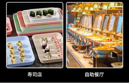 Commercial Deepening Tray Rectangular Kindergarten Plastic Storage Tray for Hot Pot Food Preparation Tray with Marinated Flavor Marinated Dishes Display Tray