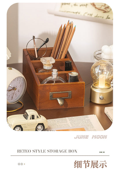 Bedside Remote Control Phone Holder Desktop Organizer Lipstick Perfume Storage Box Makeup Brush Holder Pen Holder Desk Pencil Box
