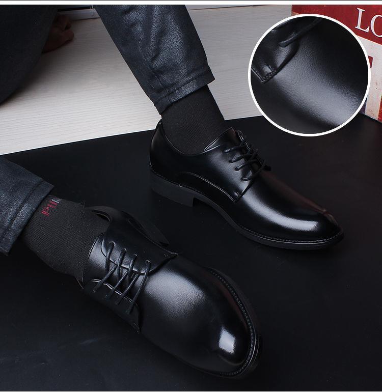 Ba Totem Summer Men's Shoes Genuine Leather Hollow Breathable Leather Shoes Men's Shoes Men's Korean Fashionable Business Dress Shoes Men's