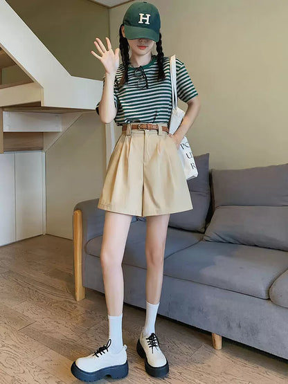 2023 New Salt Sweet Wear Age Reducing College Style Lively Slimming Slight Fat Sister Two-piece Suit Summer