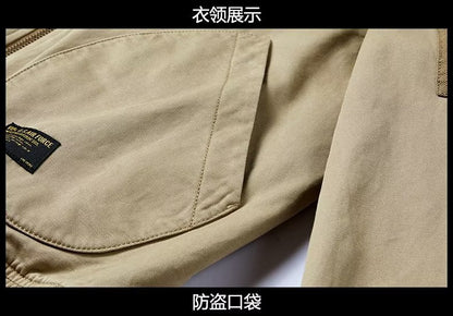American Retro New Baseball Uniform Jacket Men's Autumn and Winter Bomber Jacket Men's Casual Workwear Top Men's Style
