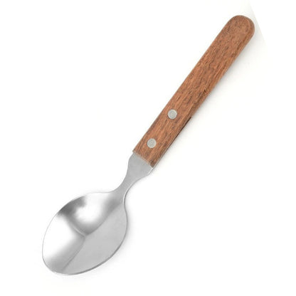 Cross-border Wooden Handle Steak Knife and Fork Two-piece Set Household Western-style Tableware Stainless Steel Main Knife Dishpoint Fork in stock Batch
