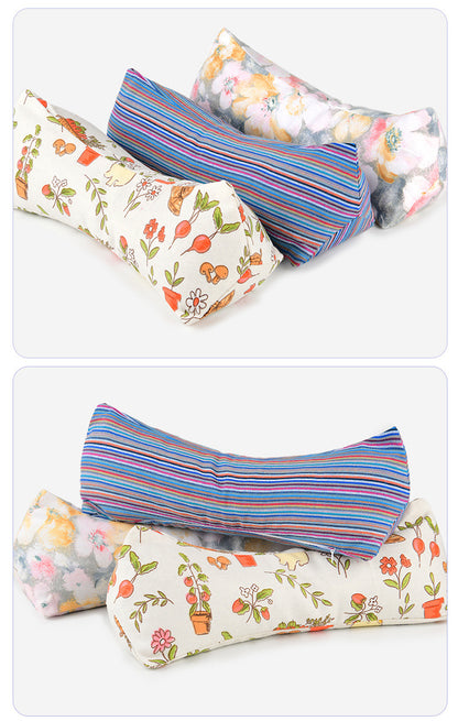 Wholesale Pure Cotton Pure Buckwheat Shell Diamond Cervical Pillow Household Adult Waist Pillow Nap Pillow Wholesale Buckwheat Pillow