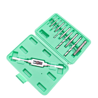 11-piece set of broken head screw extraction device to take out broken wire and broken tooth Rose artifact lower wire removal bolt screw thread withdrawal tool
