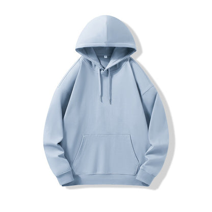 Hooded Sweater | Non-Deformable Pure Cotton Sweater Xinjiang Cotton Shoulder Pullover Autumn and Winter Solid Color ins Street Tide Hoodie