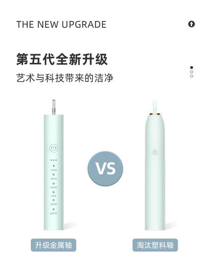 Factory wholesale soft bristle toothbrush flusher portable adult children universal ultrasonic electric toothbrush charging