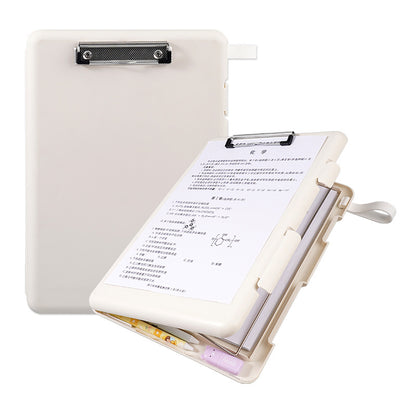 Plastic board folder file box copy writing board storage box A4 data box PP transparent office supplies finishing box