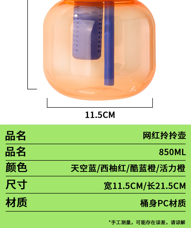 Wholesale Large-Capacity Plastic Straw Cups for Summer, Suitable for Men and Women, with a High Aesthetic Appeal, Portable Outdoor Sports Water Bottles for Children