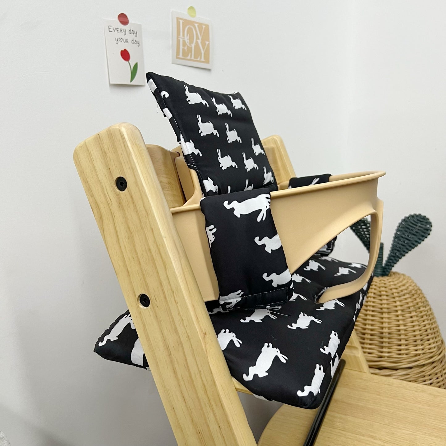 Ins Nordic Style Baby Dining Chair Children's Growth Chair Cushion Baby Dining Chair Cushion Waterproof and Urine-proof Sitting
