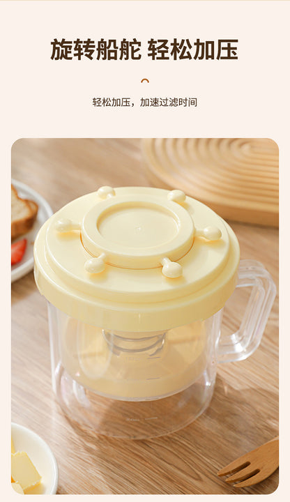 Greek yogurt filter self-refrigeration dry choking whey separator filter gauze yogurt bowl filter