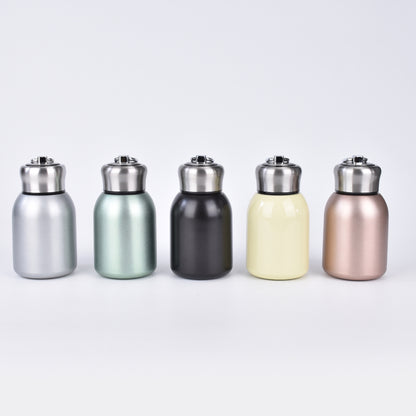 Cross-Border Mini 316 Stainless Steel Chubby Thermos Cup with Ring Flap Pocket Pants Cup Vacuum Double-Layer Portable Cup