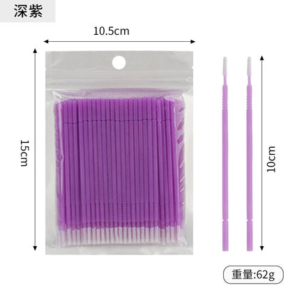 New wholesale long head cotton swab eyelash tattoo nail cleaning cotton swab eyelash disposable long thread cotton swab