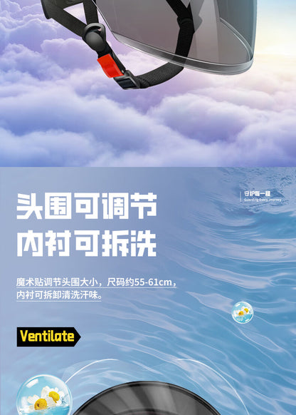 EleCtriC VehiCle Helmet for Men and Women in Summer Sun ProteCtion EleCtriC VehiCle Helmet 3C Certified Lightweight Half Helmet ManufaCturer Spot DireCt Supply