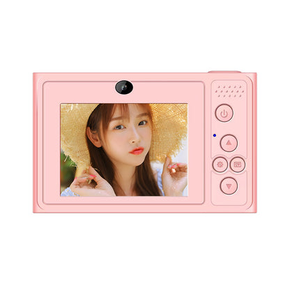 Explosions student campus camera CCD entry-level portable small high-definition digital card machine double camera can take selfies