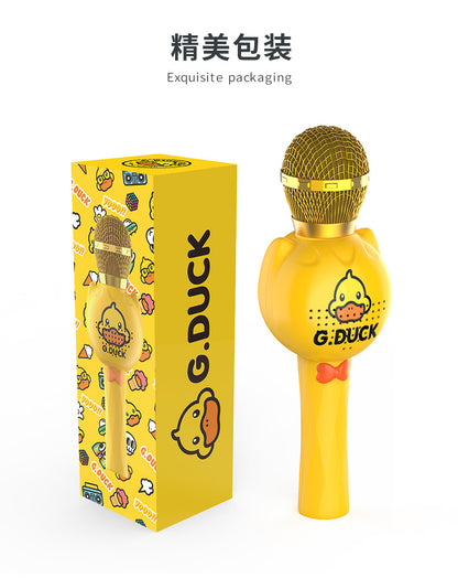 Children's singing host practice eloquence small microphone wireless Bluetooth integrated audio karaoke family KTV toys