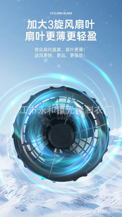 Summer Air Conditioning Clothing Outdoor Sun Protection Clothing Cooling Cooling Fan Skin Clothing Fan Clothing Long Sleeve Work Clothes Fishing Clothes
