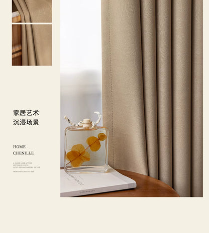 2026 New Summer Blackout Curtain Fabric, Sunshade and Heat Insulation for Living Room and Bedroom, Simple Modern Blackout Curtain Finished Product