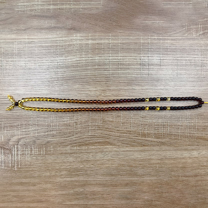 Natural Raw Stone Amber Rainbow Matching Chain Gold Pepper Blood Pepper Baltic Raw Ore Gradient Necklace Versatile Wool Chain