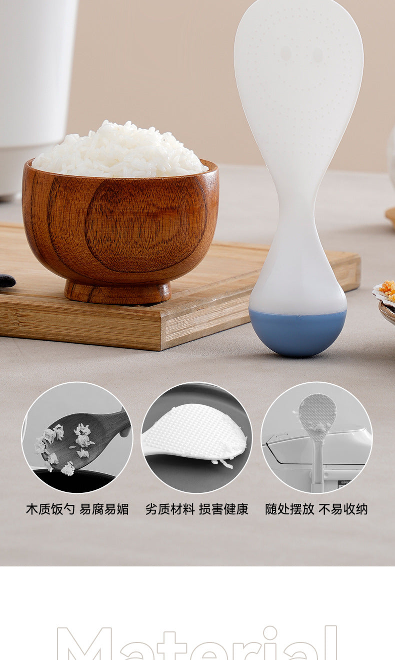 Roly-Poly Non-Stick Rice Spoon Can Stand up and Withstand High Temperatures for Household Kitchen Rice Cookers to Serve Rice and Rice Scoops