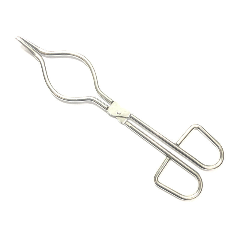 Thickened Stainless Steel Crucible Clamp Laboratory Crucible Jacket Rumi High Temperature Ceramic Clamp Chemical Beaker Clamp Fire Clamp