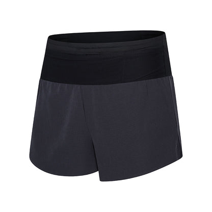 Summer Running Racing Shorts Checkered Cloth Quick-Drying Breathable Marathon Seamless Multi-Flap Pocket Pants Off-Road Fitness Casual Pants for Men