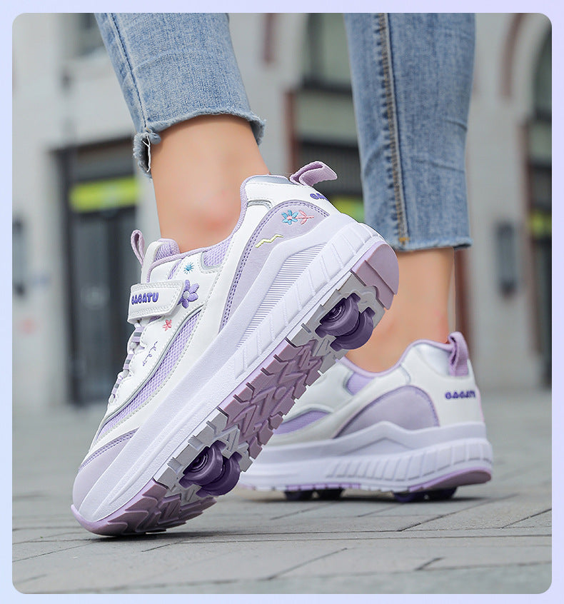 Girls' Roller Skates, Sports Shoes, New Kidsren's Walking Shoes, Medium and Large Kidsren's Dad's Shoes, Girls' Roller Skates, Running Shoes